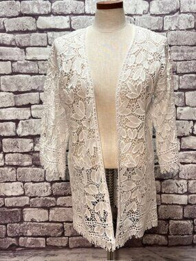 Skye's The Limit NWT White Lace Cardigan Size S